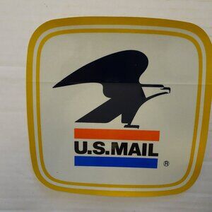 USPS Mail Vehicle - Decal - Label Unnumbered/Undated - 8" x 8" - New